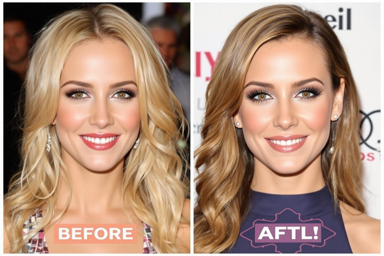 某女星整容前后对比照流出，网友：认不出来了